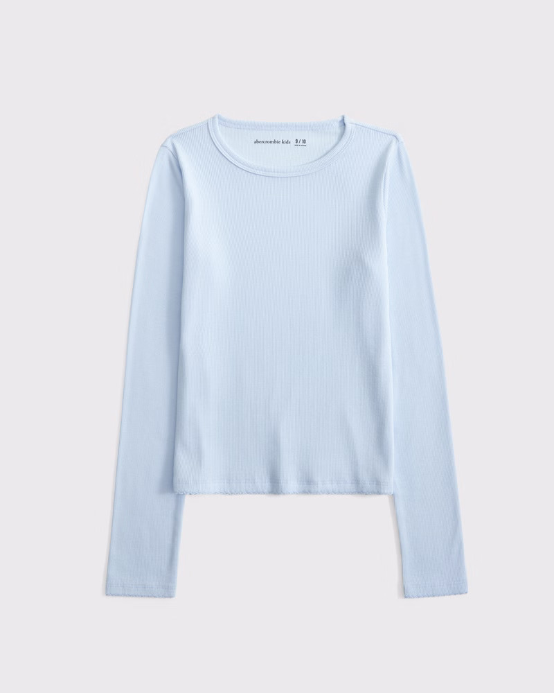 essential long-sleeve baby tee | Abercrombie & Fitch (US)