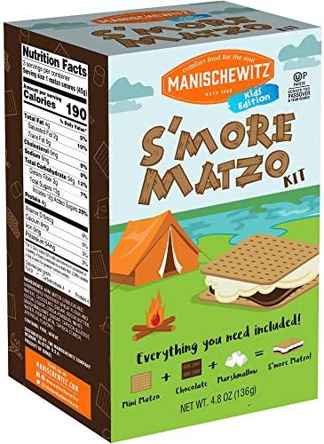 Amazon.com: Manischewitz S’moreables Matzo S’mores Kit Great DIY Kid’s Activity. Kosher for... | Amazon (US)
