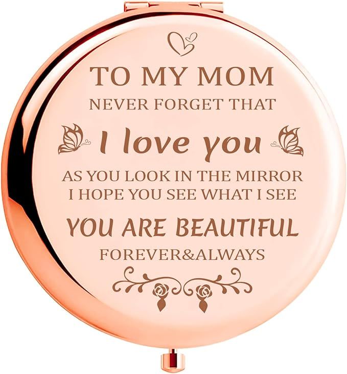 Gifts for Mom from Daughter Son, Mothers Day Birthday Gifts for Mom- I Love You Mom Rose Gold Com... | Amazon (US)
