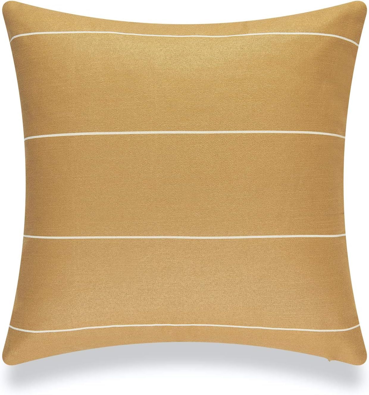 Hofdeco Modern Boho Patio Indoor Outdoor Pillow Cover ONLY for Backyard, Couch, Sofa, Mustard Yel... | Amazon (US)