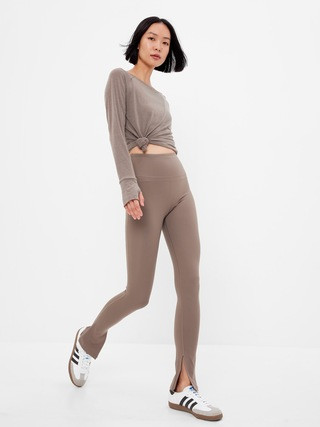 GapFit Sky High Rise Power Split Leggings | Gap (US)