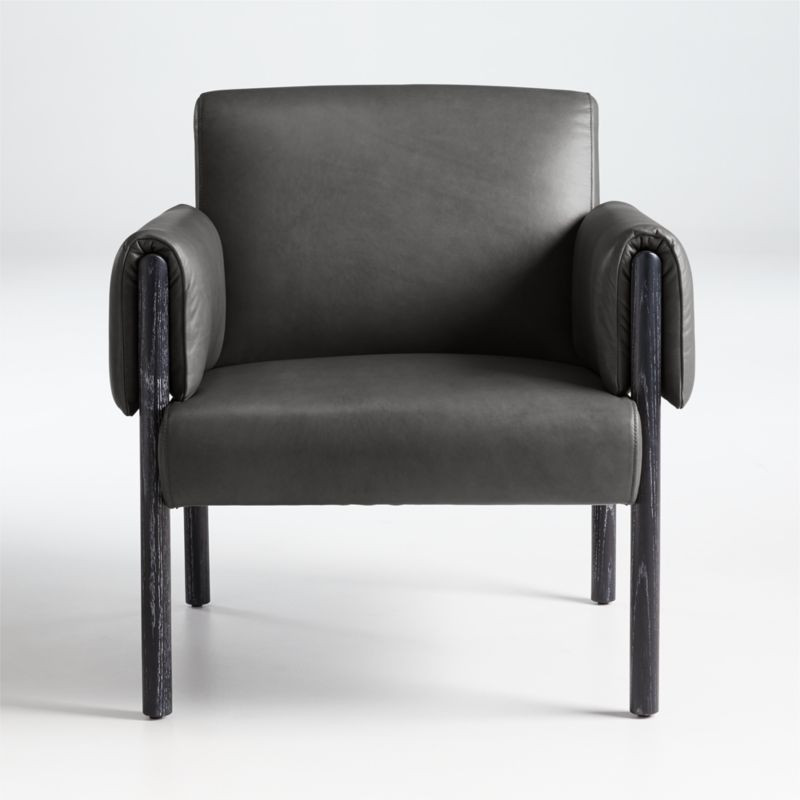 Diderot Wood and Leather Chair + Reviews | Crate & Barrel | Crate & Barrel