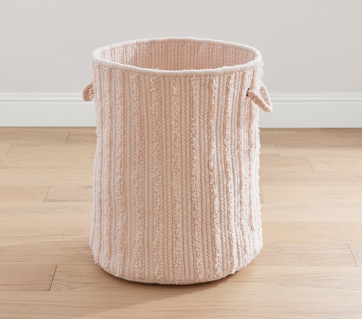 Alternating Shag Hamper | Pottery Barn Kids
