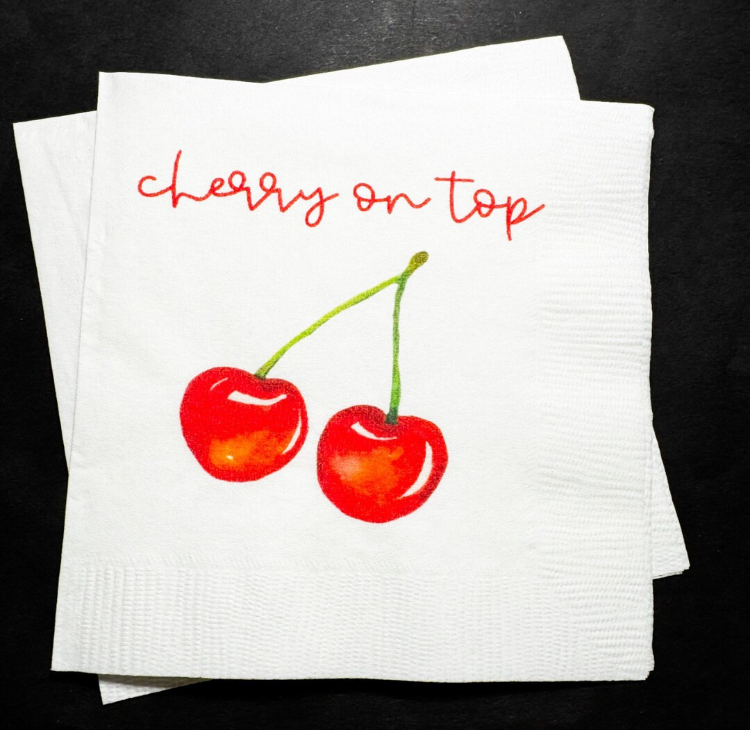 Cherry Birthday Cherry First Birthday Summer Birthday Cherry on Top Cherry Baby Shower Cocktail, ... | Etsy (US)