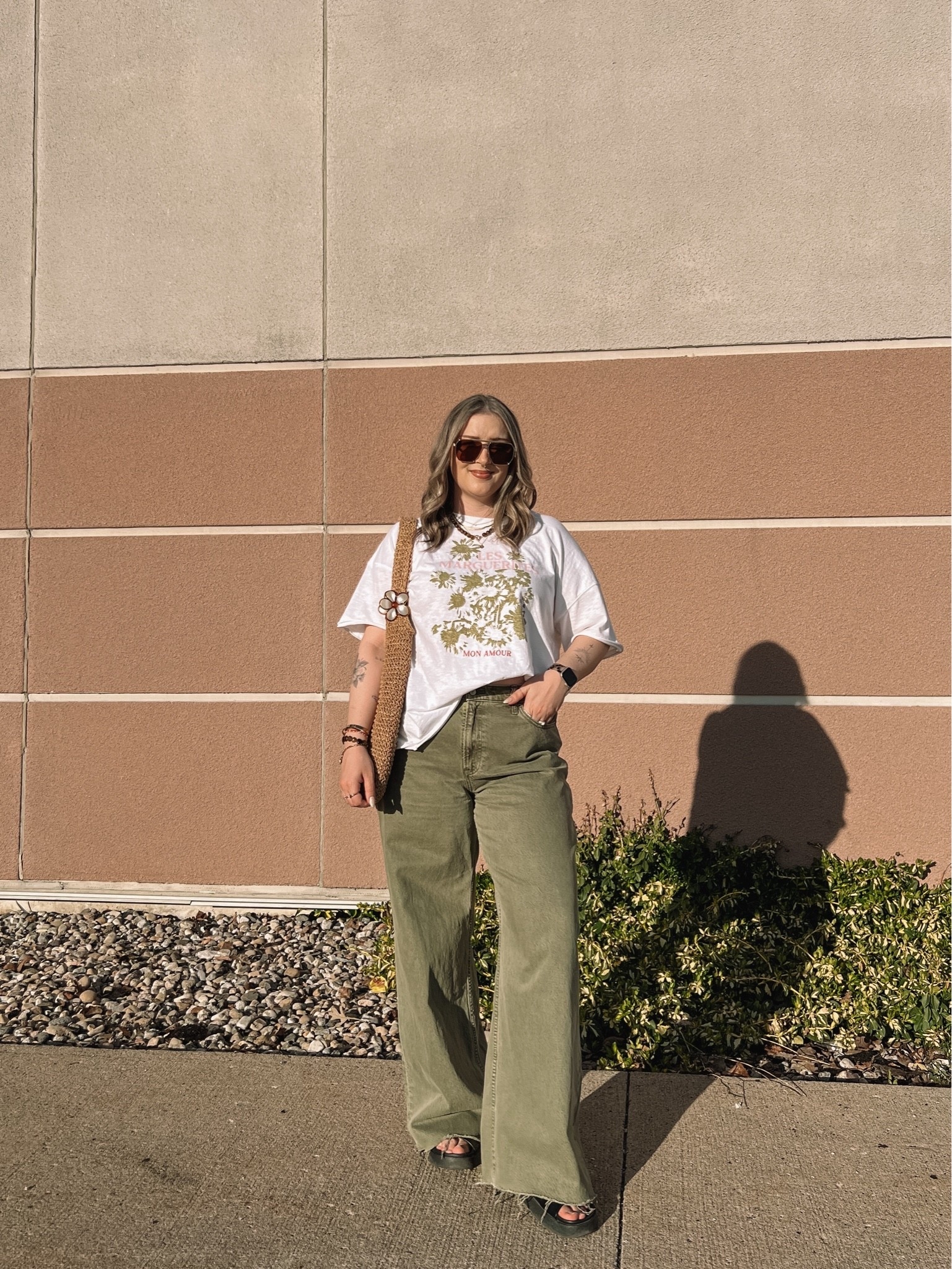 Casual spring outfit! Wearing L in the tee and 32 long in the jeans for a roomy fit (I cut the hem for a custom length). Code AFSUMMER for extra 15% off at Abercrombie!

#LTKjeans #LTKsale #LTKmidsize