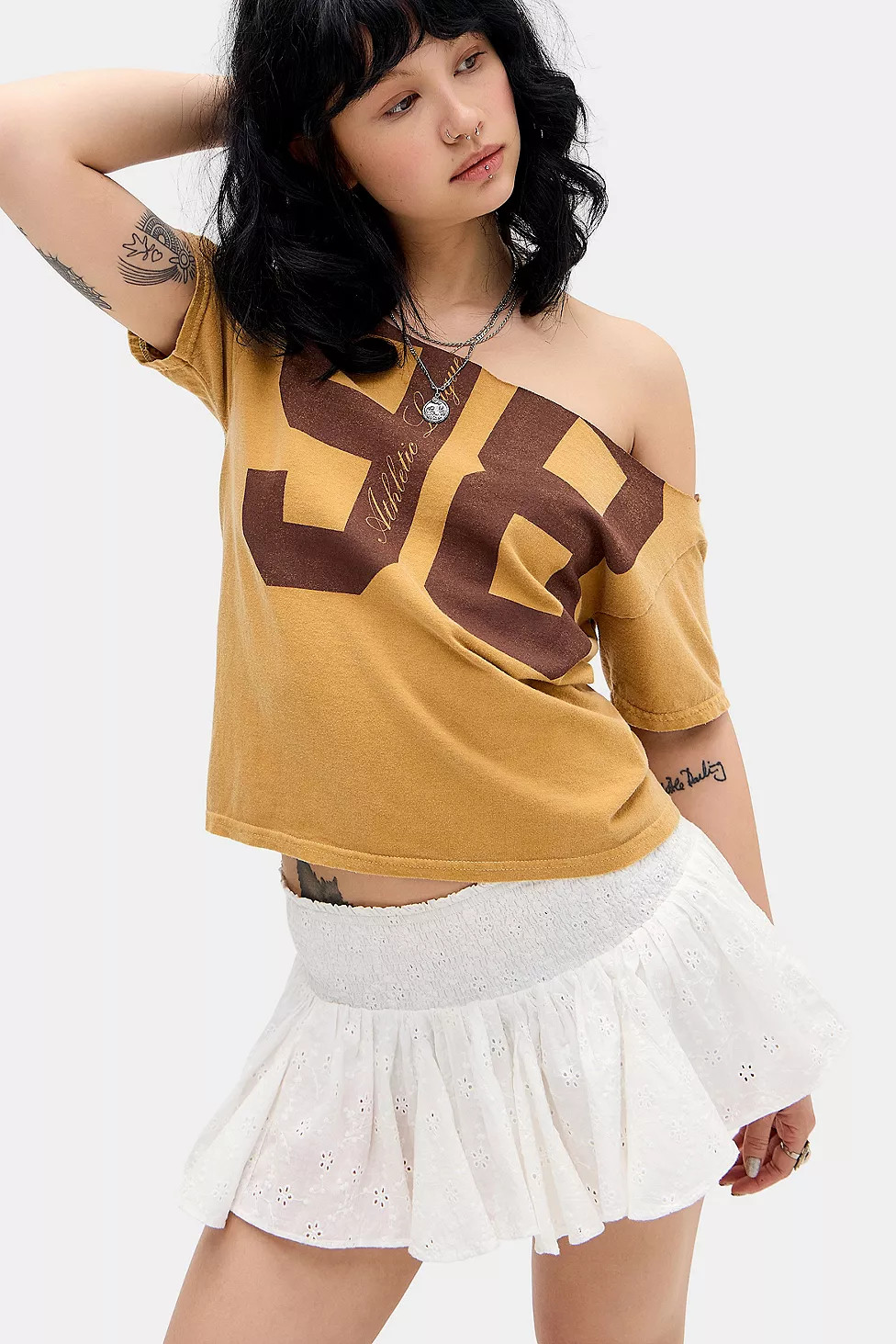 Kimchie Blue Immy Broderie Skort | Urban Outfitters UK