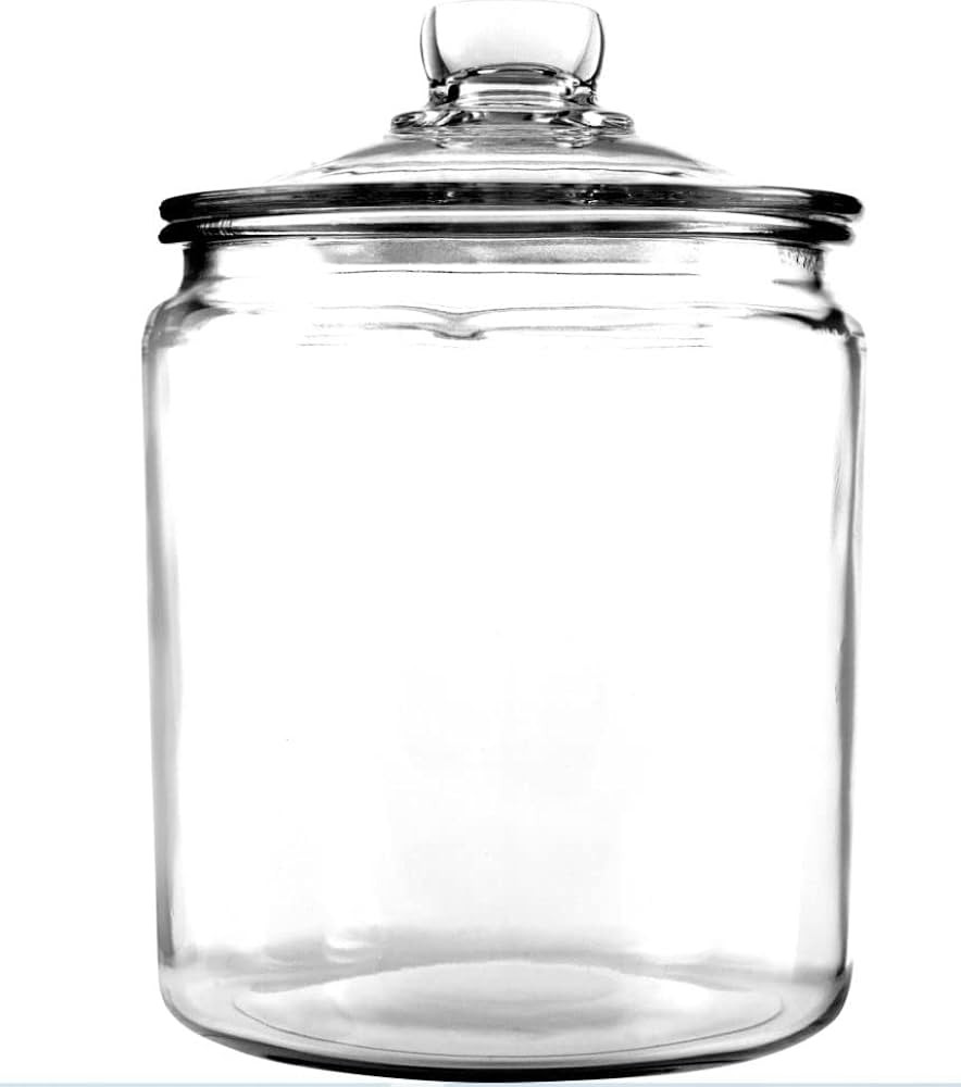 SEDLAV Glass Storage Jar Canister With Lid For Food - Pantry: Pasta, Beans, Rice, Fruits, Candy, ... | Amazon (US)
