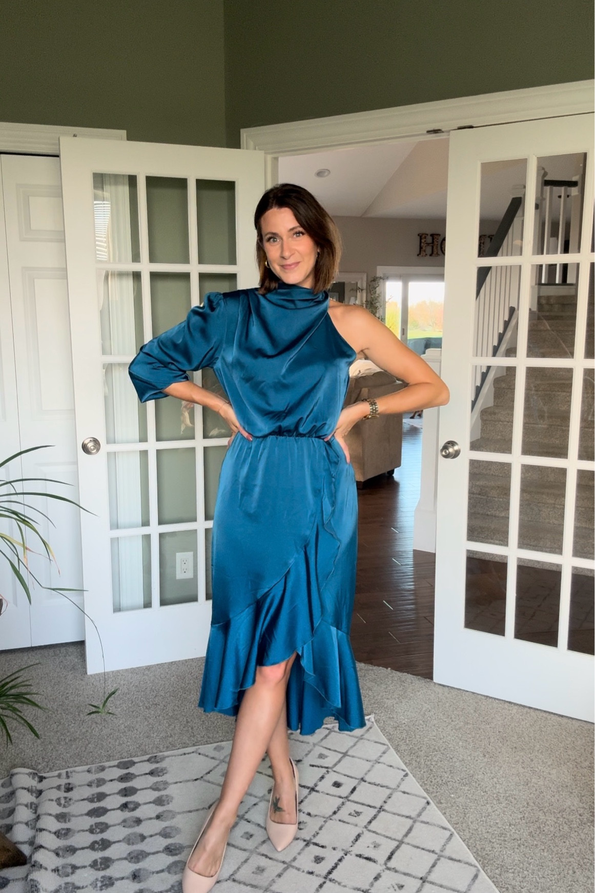 Wedding guest dress
Wearing a medium 

#LTKWedding #LTKFindsUnder50 #LTKShoeCrush