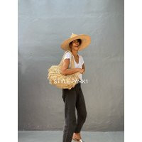 Ba11/Woven Bag, Beach Bag, Oversized Bag, Natural Bag, Bali Bag, Raffia, Tassel | Etsy (US)