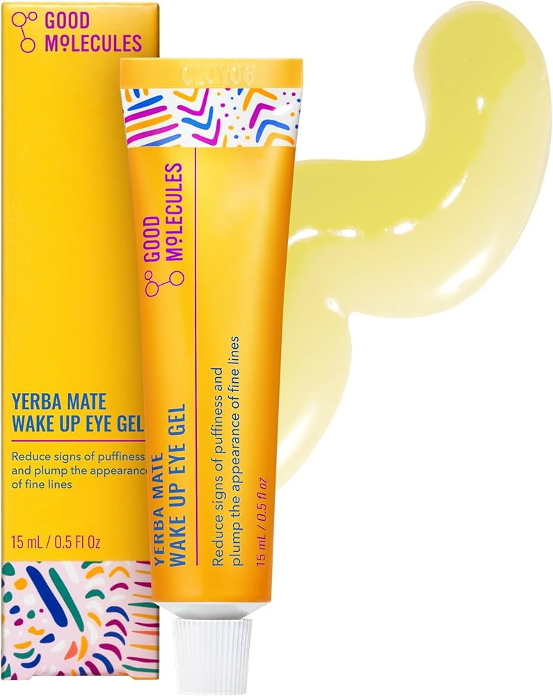 Good Molecules Yerba Mate Wake Up Eye Gel - Hydrating Under Eye Gel Cream with Hyaluronic Acid an... | Amazon (US)