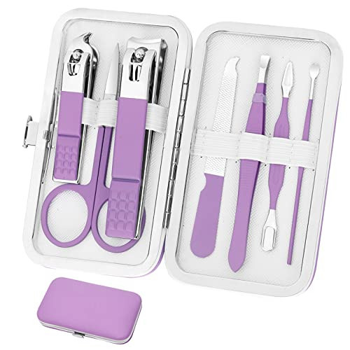 Manicure Set Women Nail Clipper Set Grooming Kit Pedicure Kit Finger Nail Clippers Grooming Kit Nail Tools Gift with Travel Case For Women Girls Friends Parents Gifts | Amazon (US)