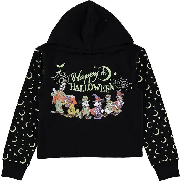 Disney Girls Halloween Pullover Skimmer Hoodie- Minnie Mouse for Little and Big Girls Sizes 4-16 | Walmart (US)