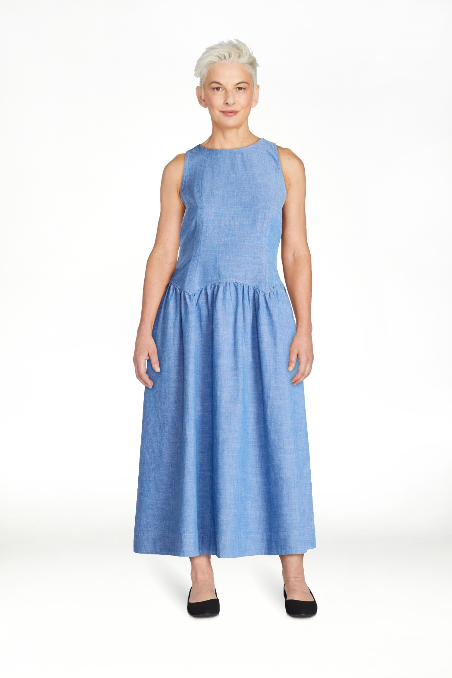 Free Assembly Women’s and Women's Plus Sleeveless Cotton Racer Back Maxi Dress, Sizes XS-4X | Walmart (US)