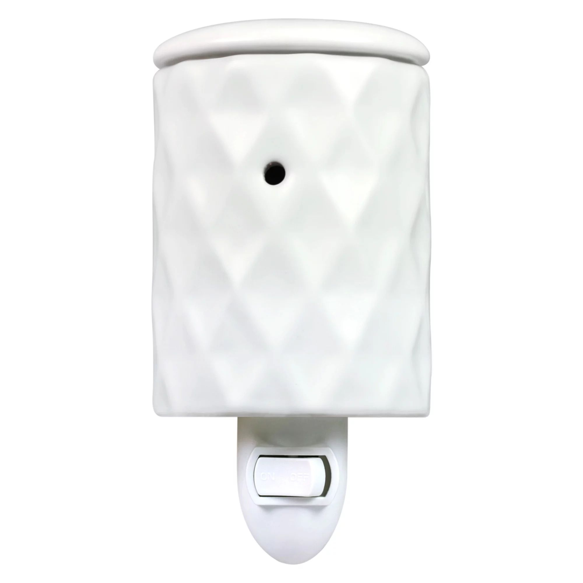 Mainstays White Ceramic Pluggable Wall Wax Warmer, Single Pack - Walmart.com | Walmart (US)
