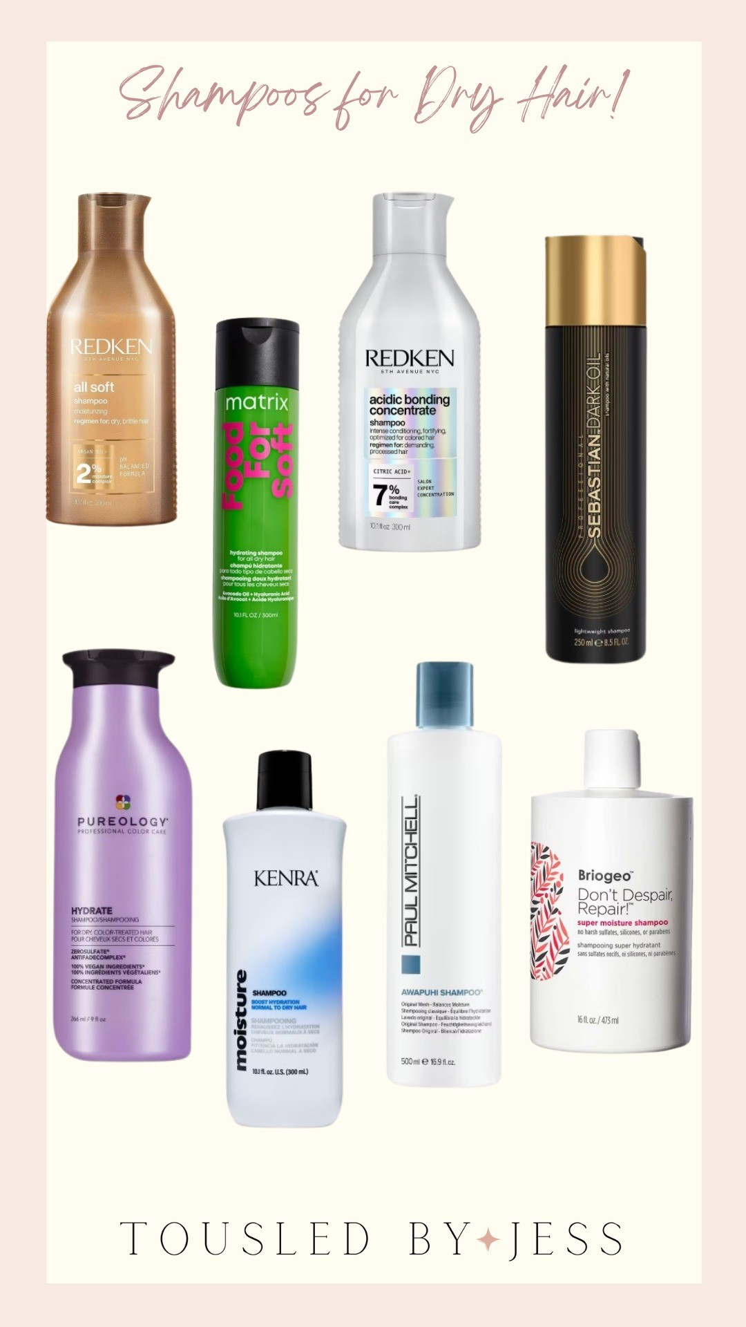 Shampoos for DRY HAIR!Dry hair shampoo, dry hair products, dry hair recommendations, hair tips

#LTKBeauty