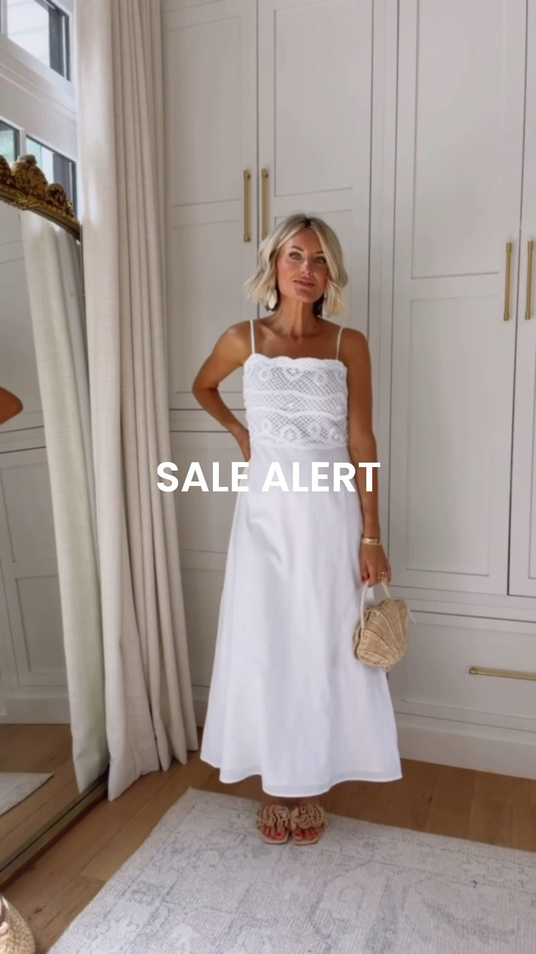 Everything about this is a yes 😍👏🏻 the crochet detail and linen-cotton material is amazing quality! This is the ultimate vacation beachy dress! On sale now! Wearing XS

Loverly grey, white crochet linen midi dress, vacation outfit ideas, resort wear, linen white beach outfit, summer outfit inspo

#LTKSaleAlert #LTKSeasonal