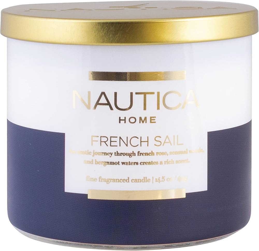 Nautica Candle Scented Candles, French Sail Soy Candle | Amazon (US)
