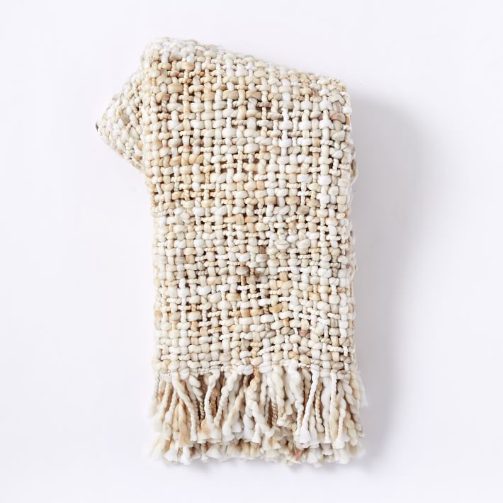 Marled Basketweave Throw | West Elm (US)