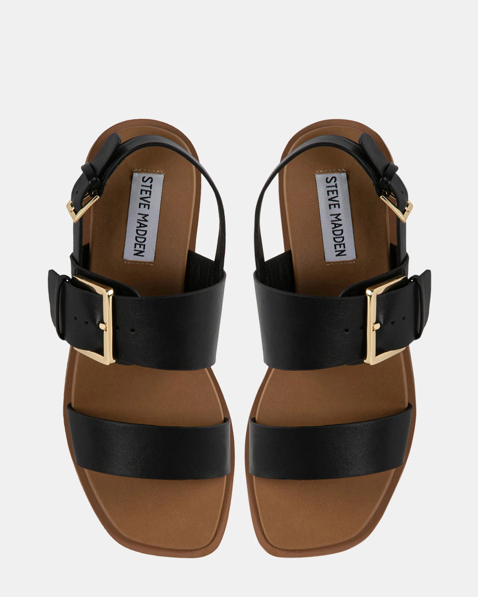 BLITZ Black Slingback Sandals | Women's Designer Sandals | Steve Madden (Canada)