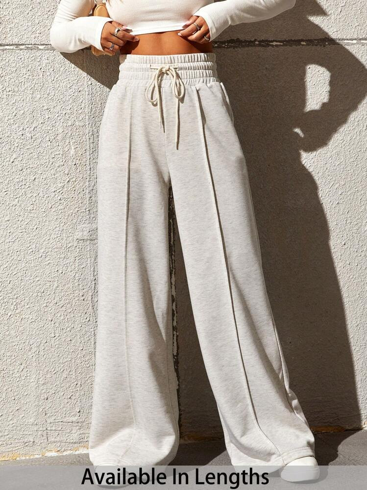 SHEIN Tall CURVE Plus Size Women Casual Loose Straight Leg Sweatpants | SHEIN