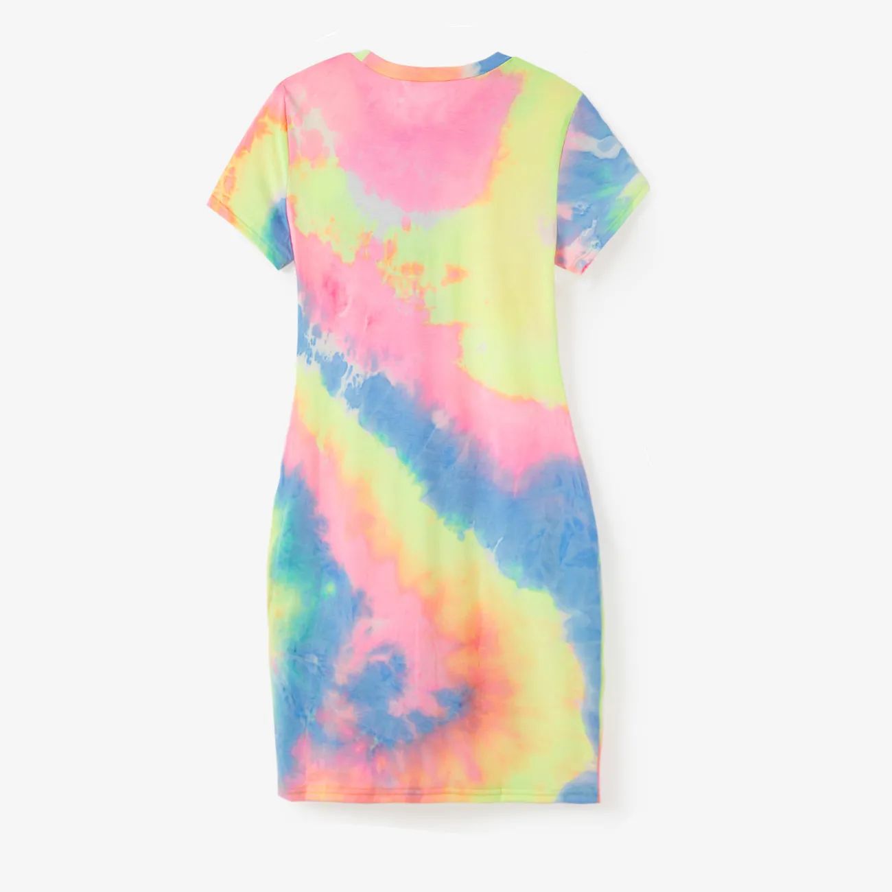 Tie Dye Short-sleeve Bodycon T-shirt Dress for Mom and Me | PatPat