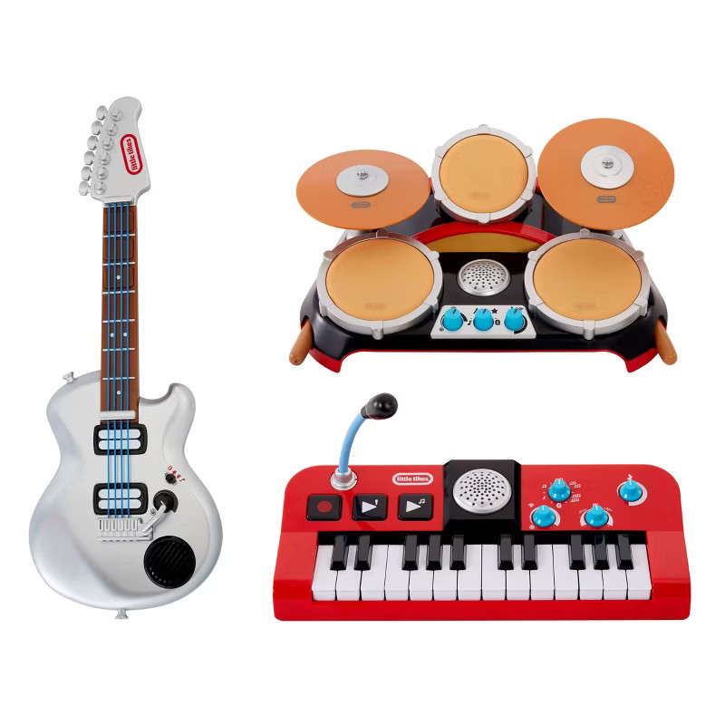 Little Tikes My Real Jam Big Bundle - Drums, Keyboard, Electric Guitar | Target
