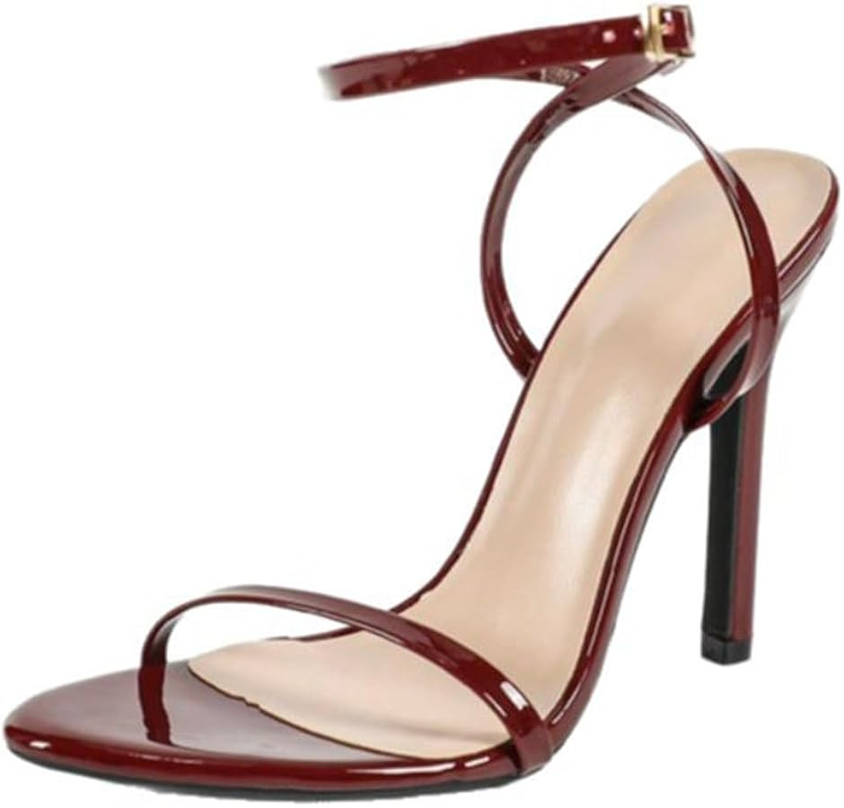 Heels for Women Sexy Open Toe 4.3 Inches Stiletto Heeled Sandals Strappy Ankle Strap Pumps Party ... | Amazon (US)