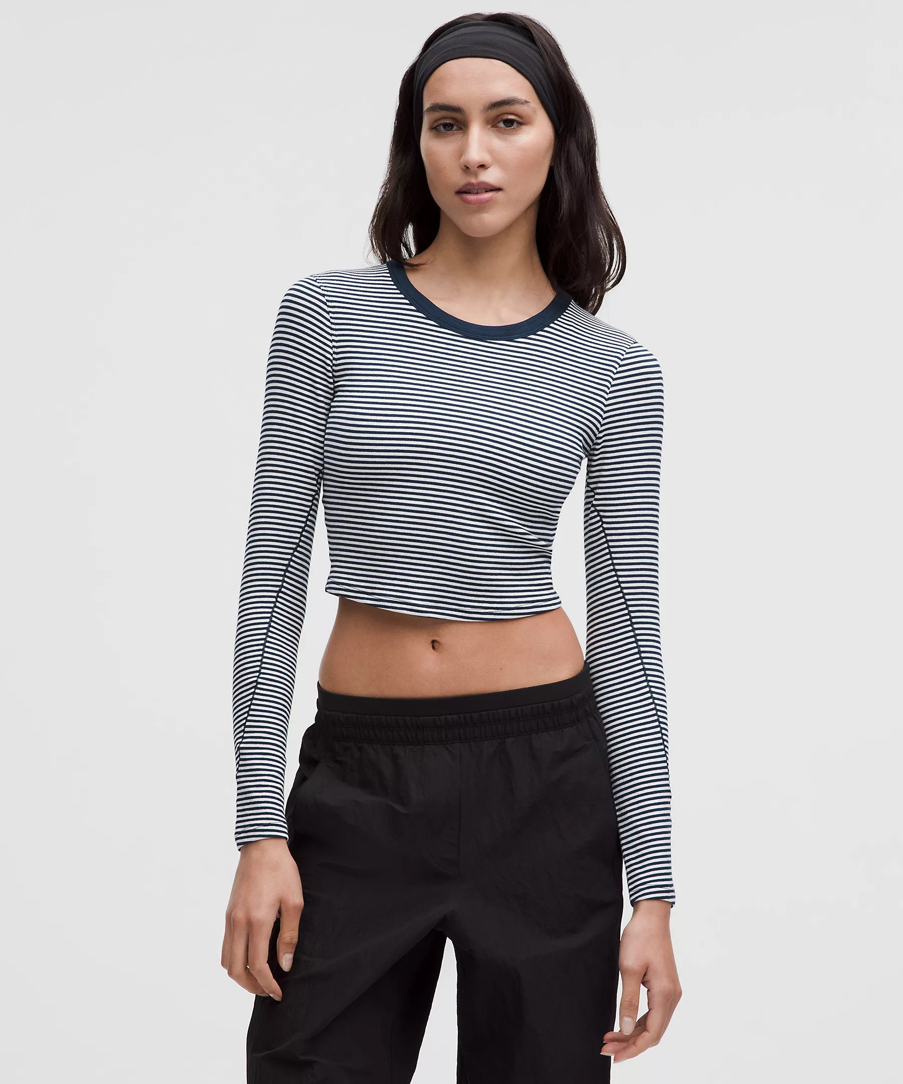 Hold Tight Straight-Hem Cropped Long-Sleeve Shirt | Lululemon (US)
