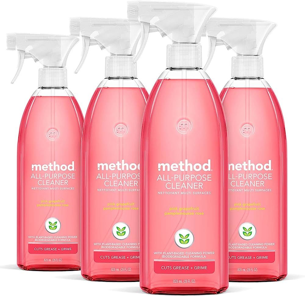 Method All-Purpose Cleaner Spray, Pink Grapefruit, Plant-Based and Biodegradable Formula Perfect ... | Amazon (US)