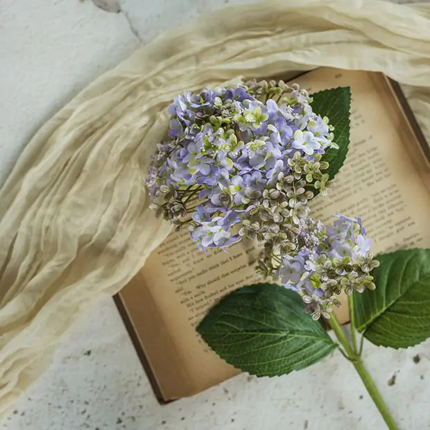 Blended Purple Hydrangea Floral Spray | Antique Farm House