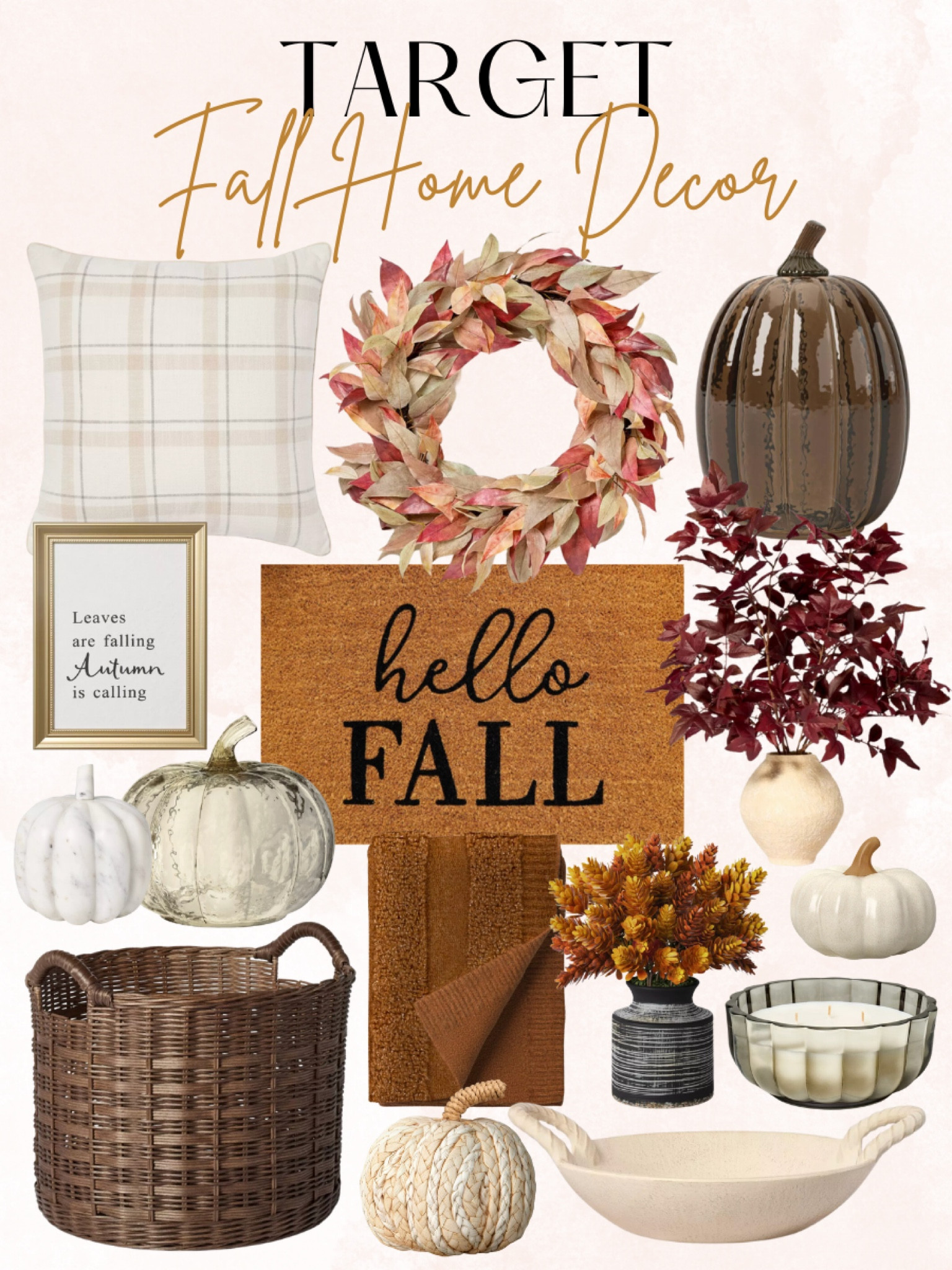 Target Fall Home Decor🍁

Fall wreaths, fall doormat, fall decor, faux fall plants, target home decor, affordable home decorr

#LTKSeasonal #LTKHome #LTKFindsUnder50
