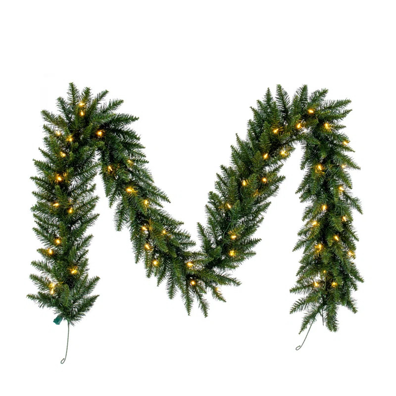 Oberlander Lighted Faux Fir Garland | Wayfair North America