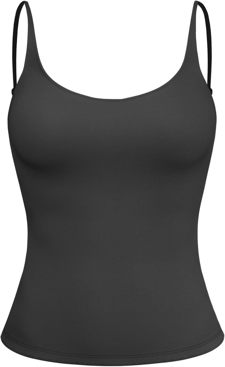 CIDER Second Skin Double Layered Round Neck Solid Cami Top | Amazon (US)