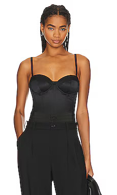 fleur du mal Hamptons Bustier in Black from Revolve.com | Revolve Clothing (Global)