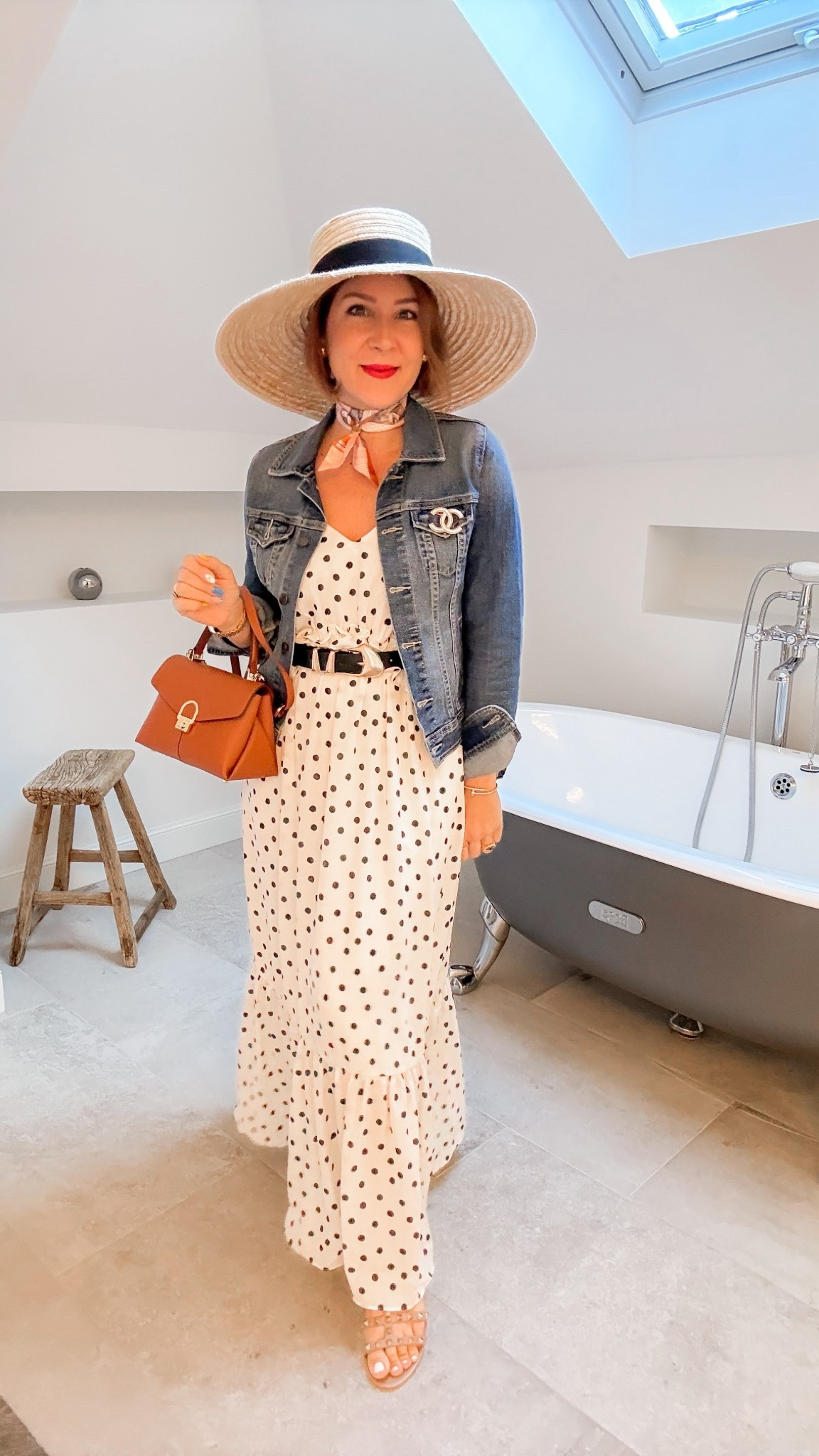 Another look for Hvar –island 3 hrs from Dubroknic, Dress from Target, belt and handbag from Amazon