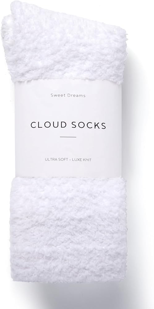Inerney Fuzzy Socks for Women Men Gifts, Warm Cozy Fluffy Cloud Slipper Style, Comfy Winter Sleep... | Amazon (US)