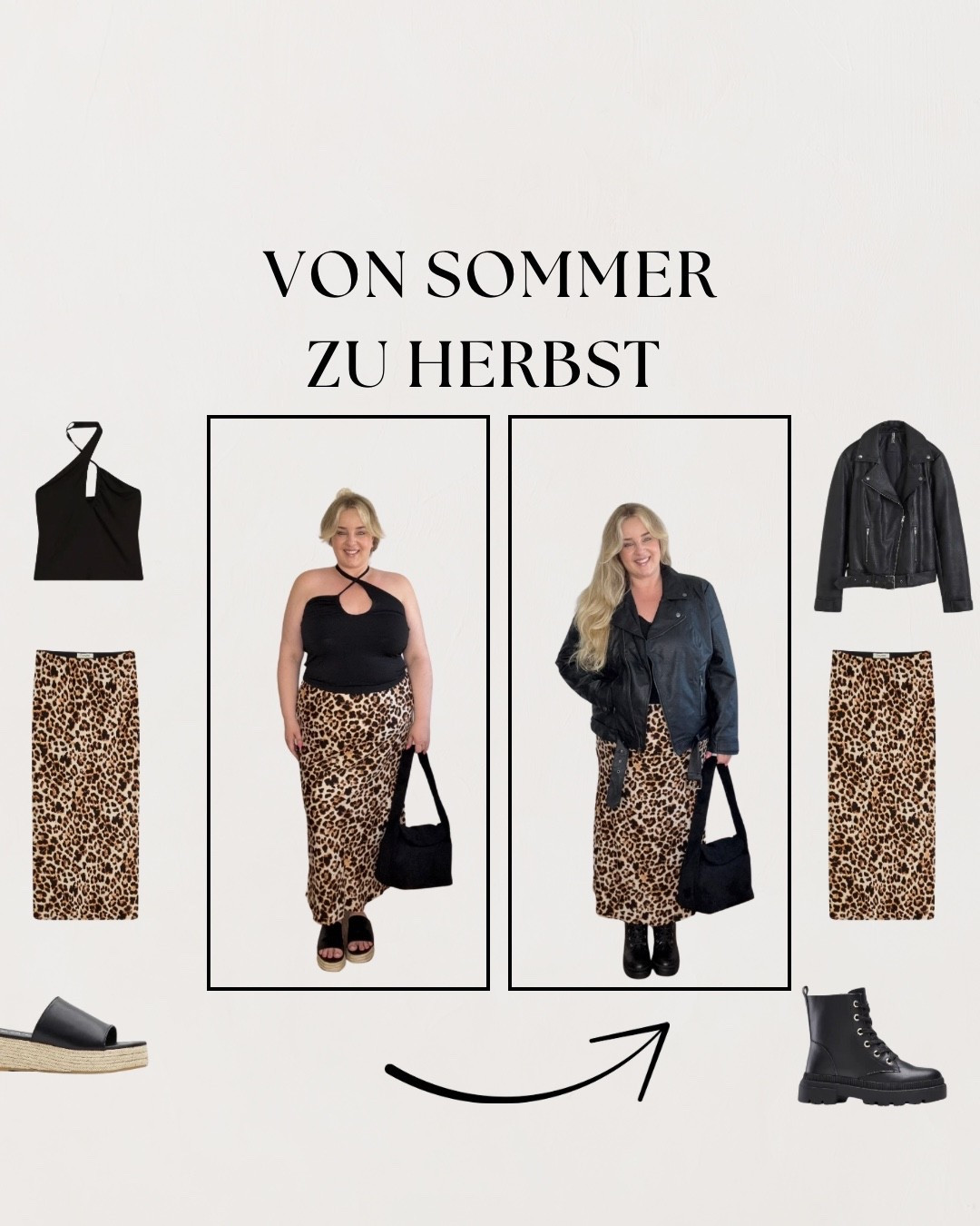 Von Sommer zu Herbst ☀️🍂

#styletip #curvy #leo #lederjacke #cutout #boots 

#LTKplussize #LTKdeutschland #LTKstyletip