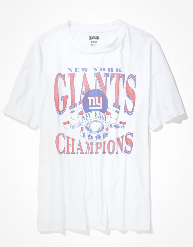 Tailgate Women's NY Giants Oversized Graphic T-Shirt | American Eagle Outfitters (US & CA)