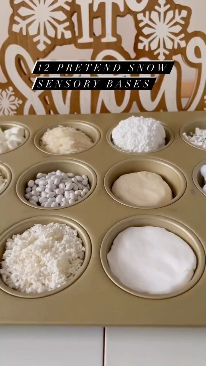 So many options for pretend snow play inside with kids! 

#LTKHoliday #LTKSeasonal #LTKkids