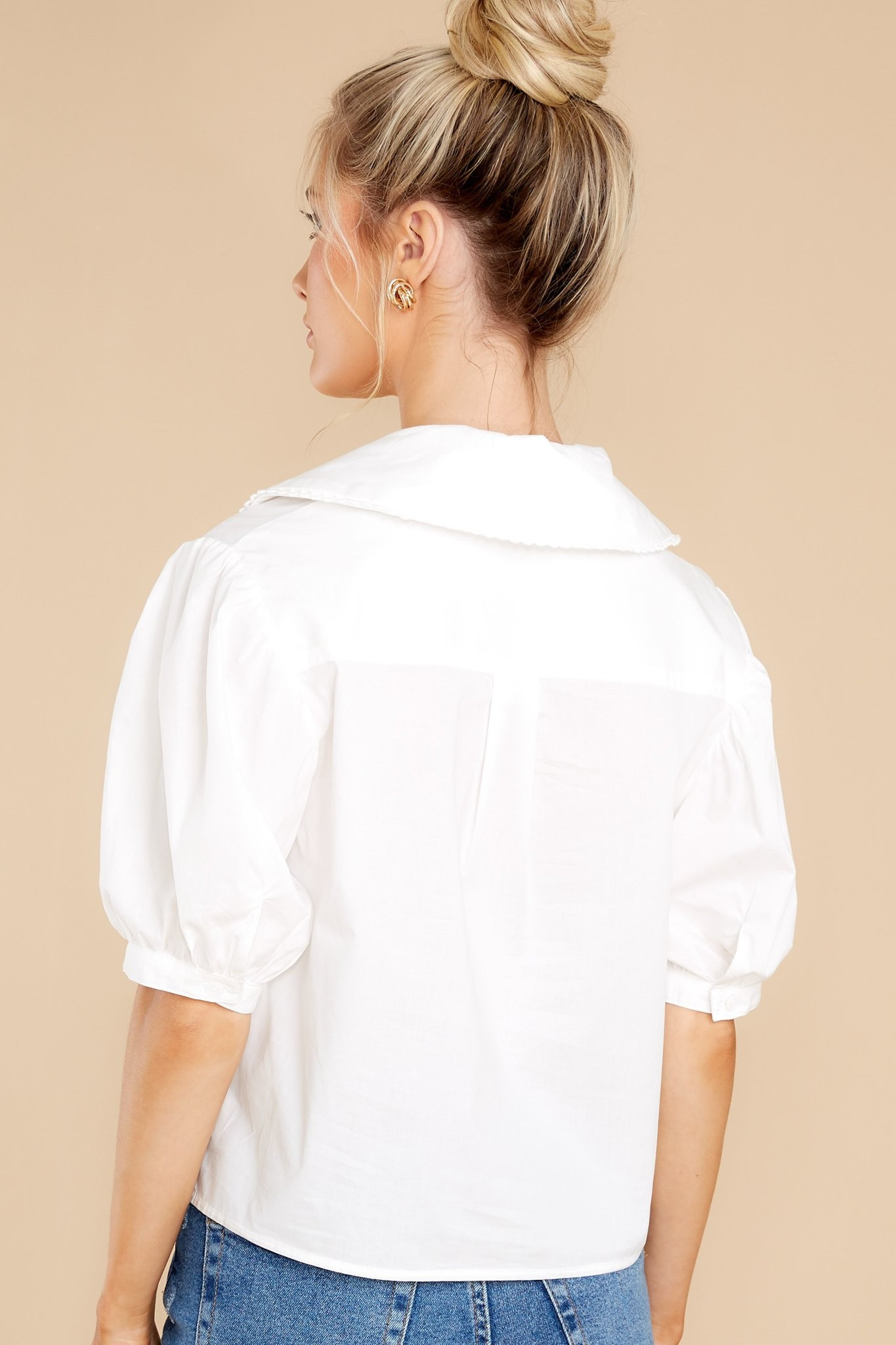 Ready For The Week White Top | Red Dress 