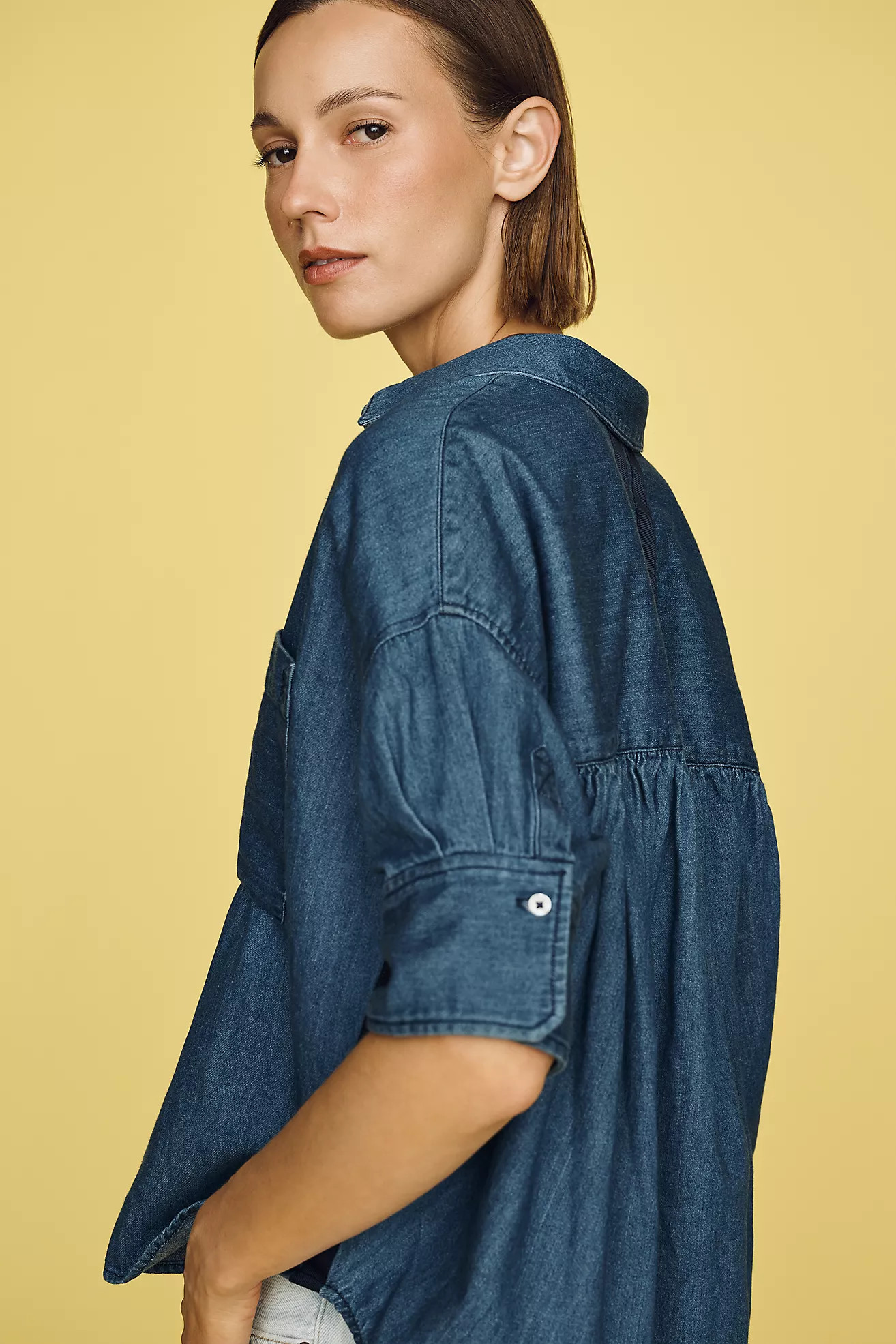 Mabel Boxy Oxford Shirt by Maeve | Anthropologie (US)