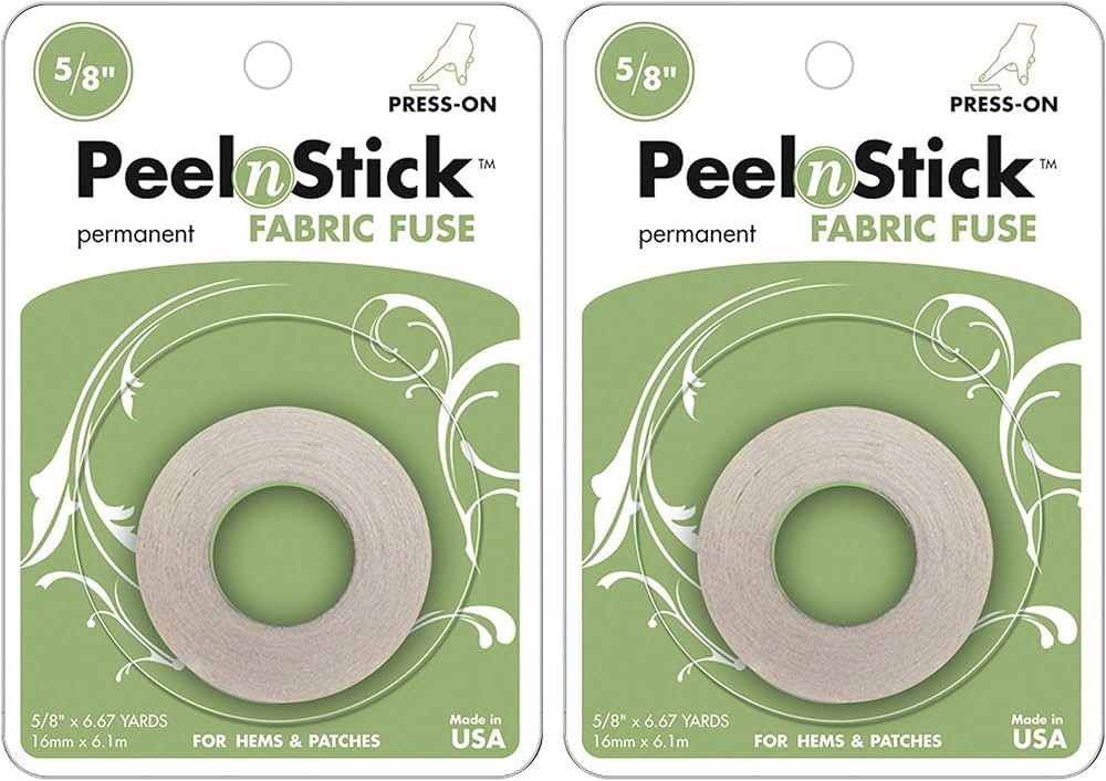3346 Peel'n Stick Fabric Fuse Tape-5/8"X20 Feet (2-Pack) | Amazon (US)