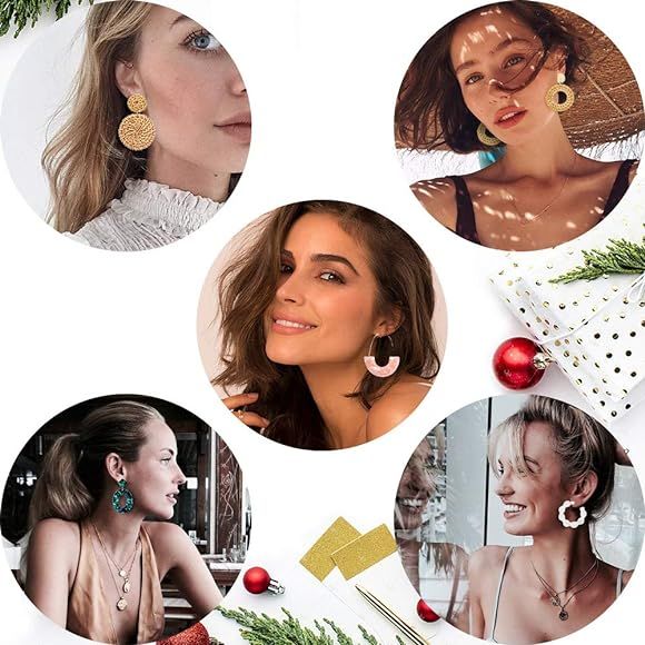 Acrylic Earrings for Women Drop Dangle Leaf Earrings Resin Minimalist Bohemian Statement Jewelry ... | Amazon (US)