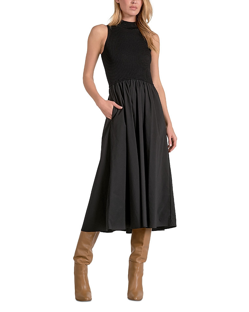 Elan Mixed Media Midi Dress | Bloomingdale's (US)
