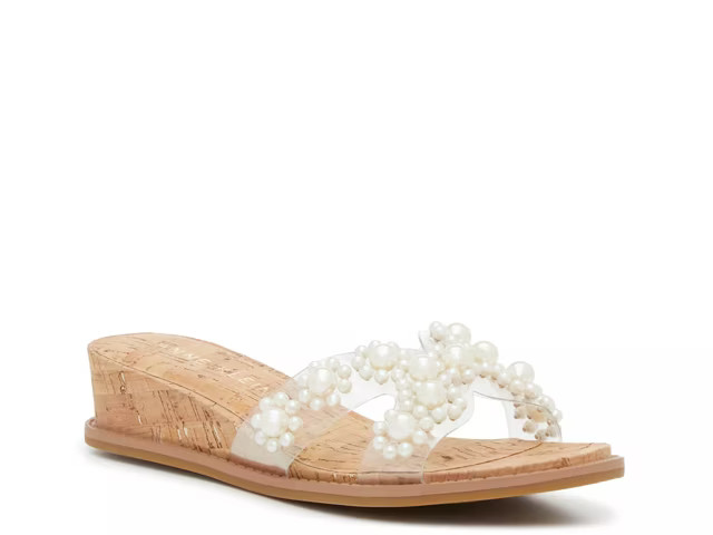 Anne Klein Brianna Wedge Sandal | DSW