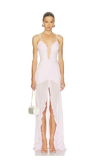 Runaway The Label Kiata Maxi Dress in Blush. - size M | Revolve Clothing (Global)