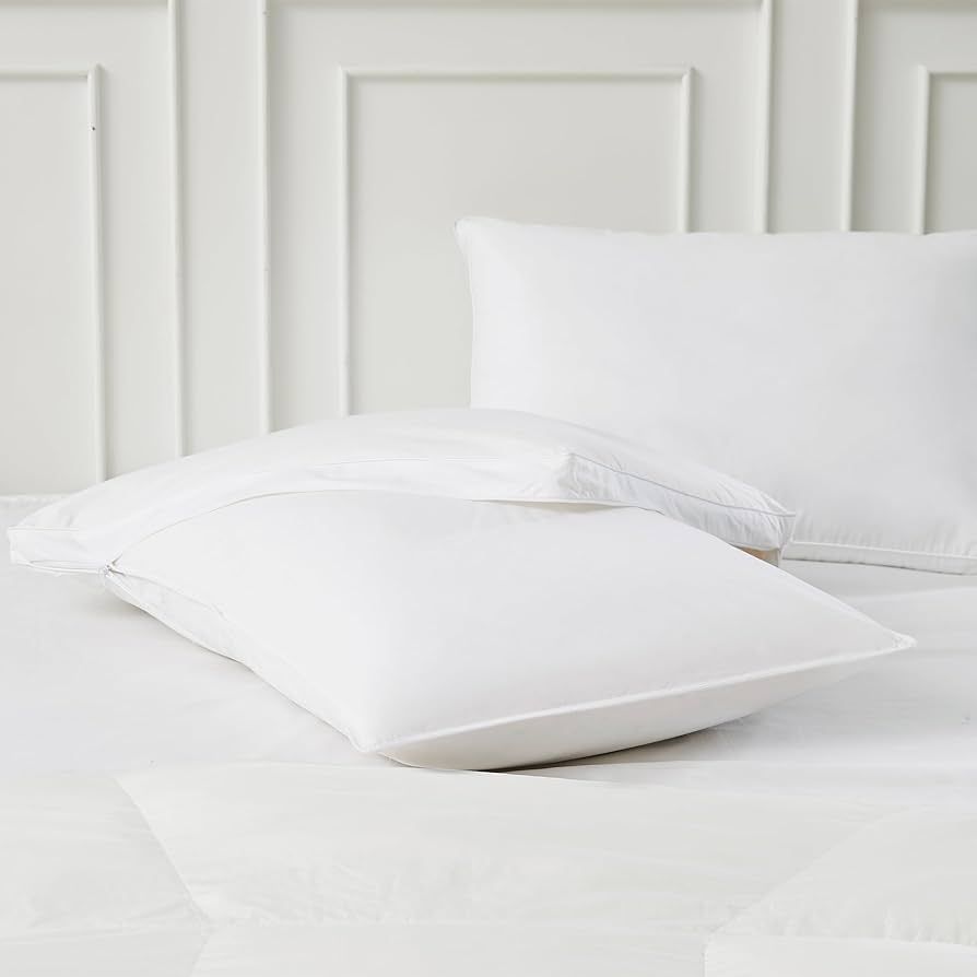 DOWNLITE 3-in-1 Adjustable White Goose Down Pillow (Hypoallergenic) (King) | Amazon (US)