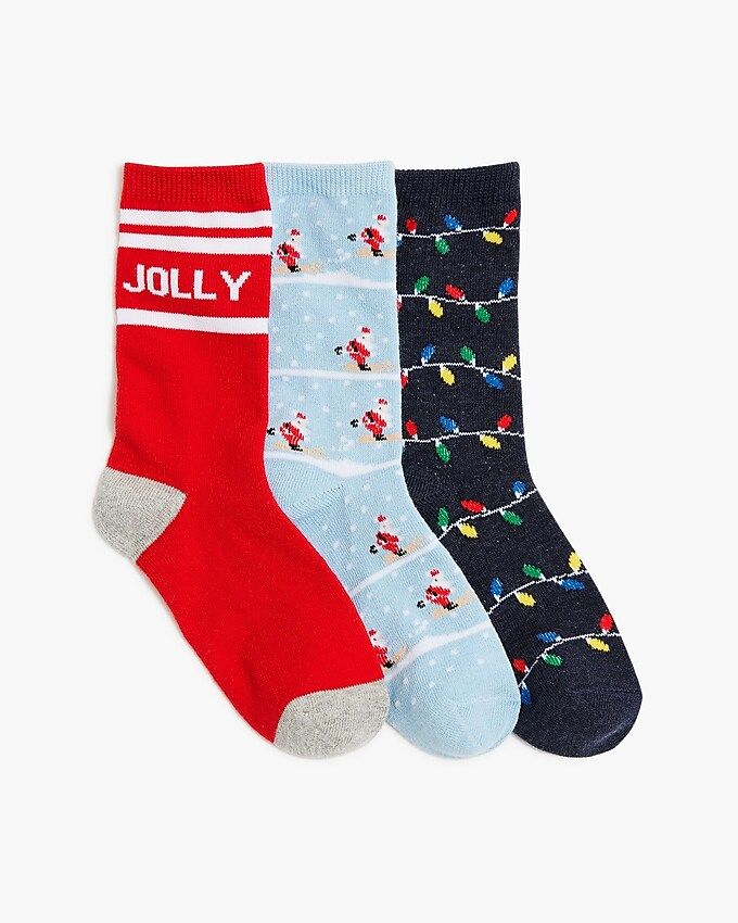 Boys' Santa Claus trouser socks | J.Crew Factory