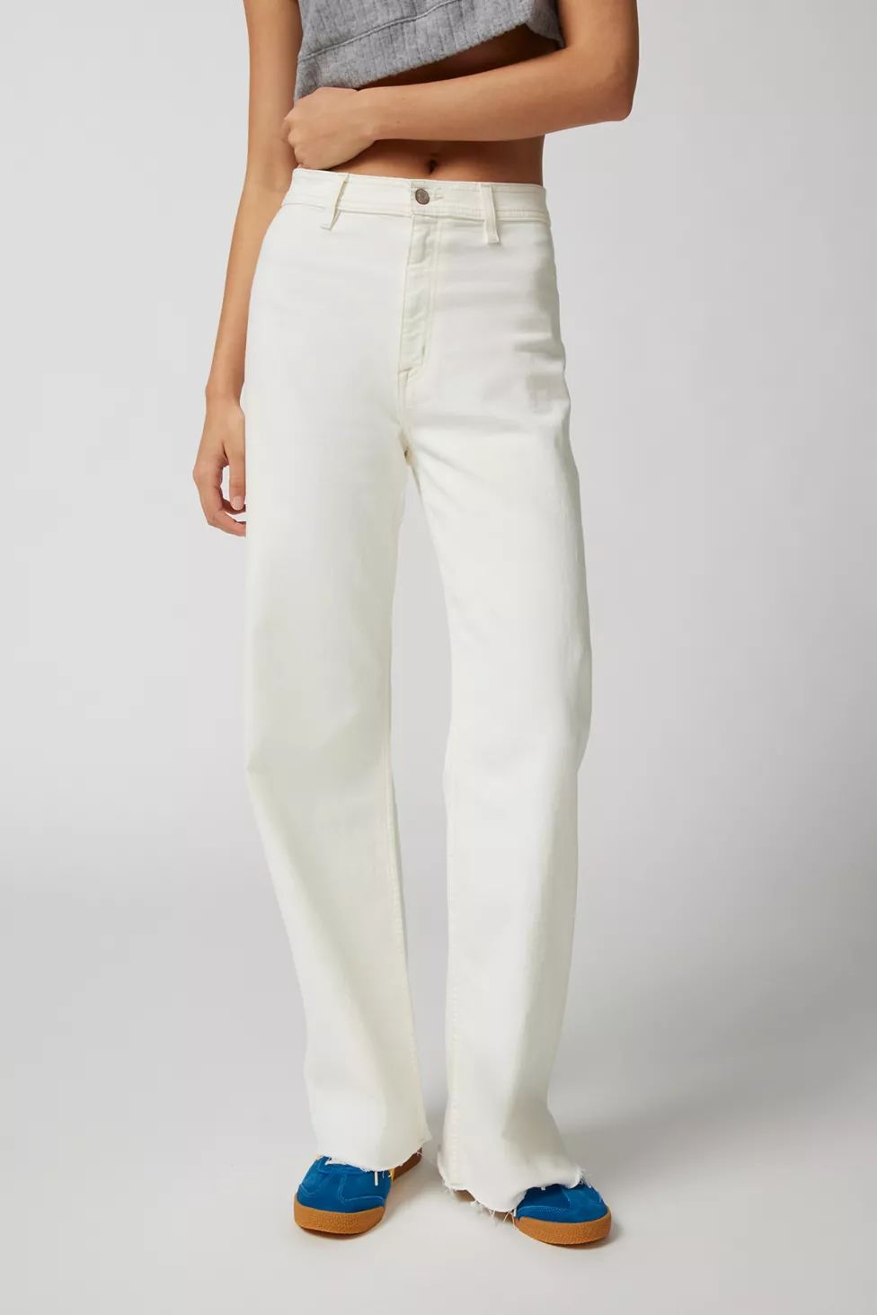 Pistola Penny High-Waisted Wide-Leg Jean - Sand | Urban Outfitters (US and RoW)