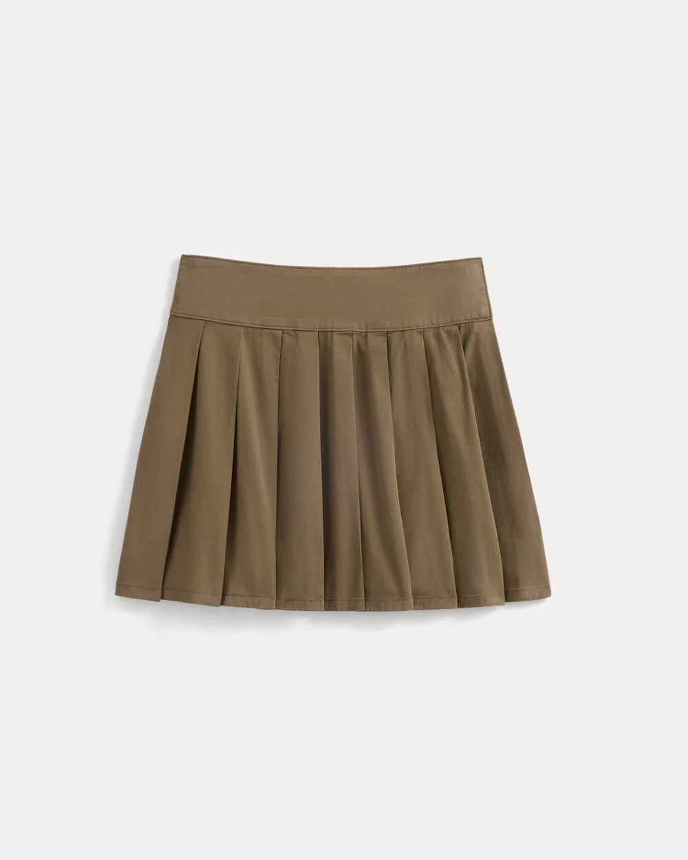 Utility Pleated Mini Skirt | Olive | Everlane